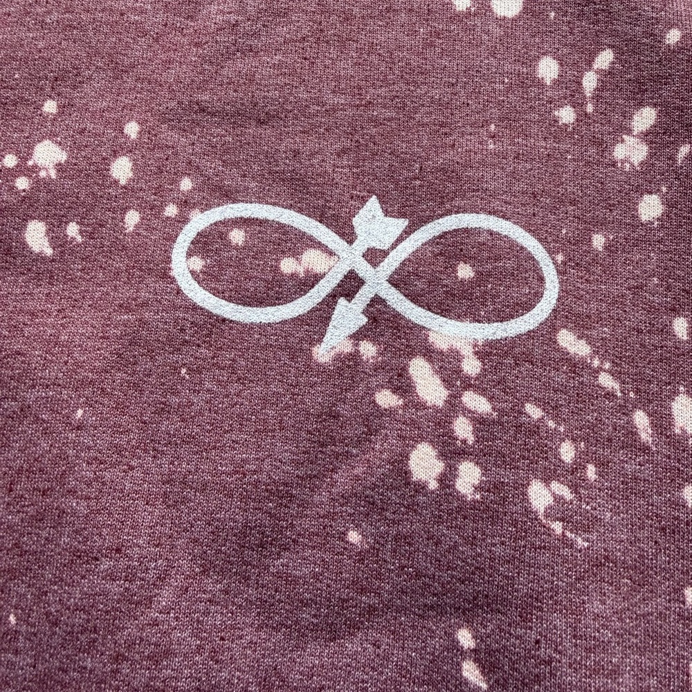 Women's Casual Maroon Sweatshirt - Picture 2 of 5